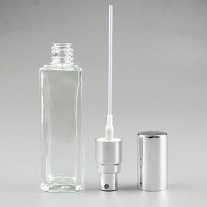 Ücretsiz örnek toptan Mini flakon örnek 5/10/20/30/50/100ml temizle kare cam sis sprey boş parfüm şişesi Atomizer ile - Product Image 6