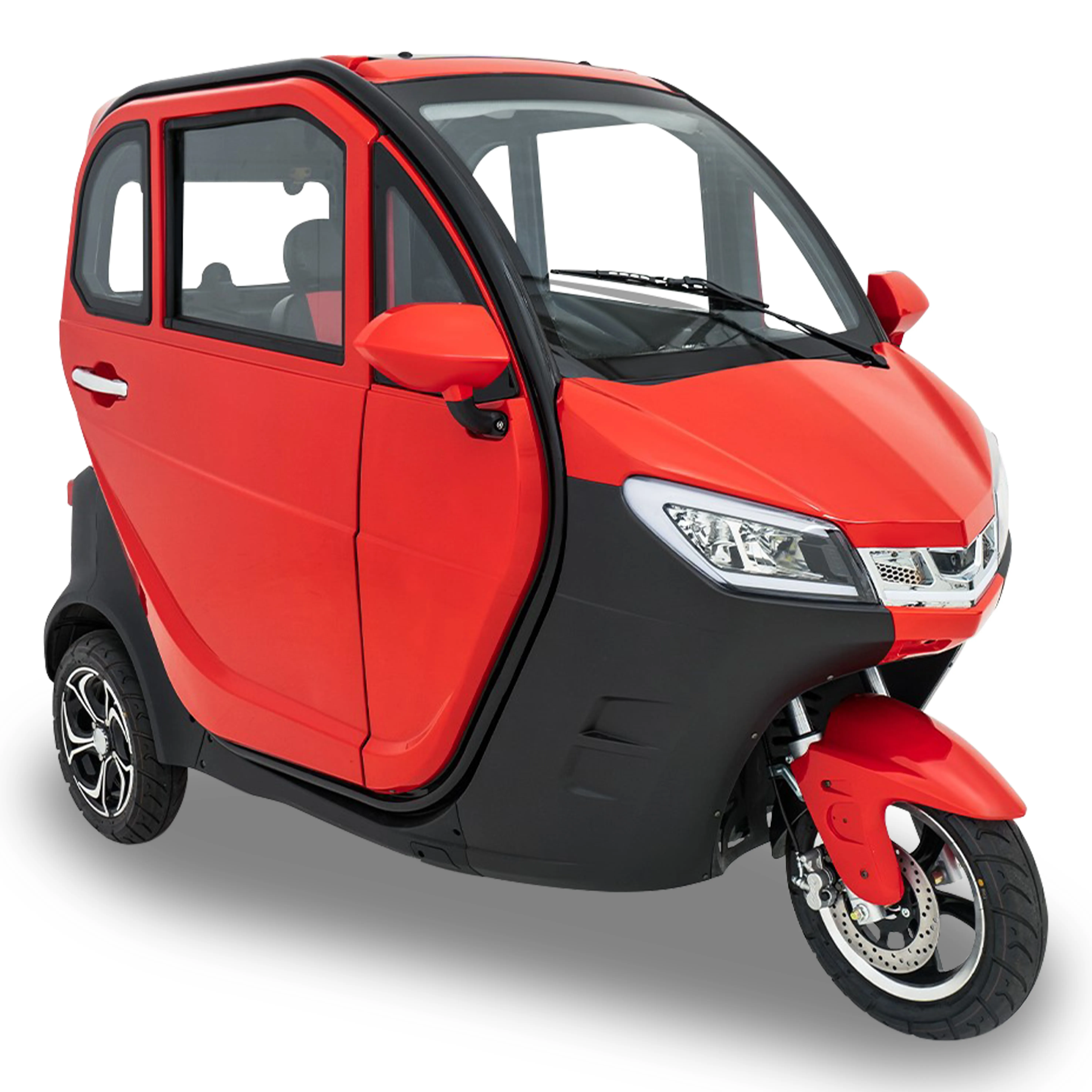 Triciclo con Motor de gasolina y combustible completamente cerrado para llevar pasajeros, motocicleta de tres ruedas para Taxi, nuevo