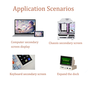 Subpantalla de ordenador con pantalla táctil USB secundaria de 3,5 pulgadas compatible con Linux, Windows, Android y Raspberry Pi IPS 480x320 pantalla