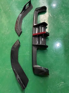 AE tarzı kuru/ıslak karbon Fiber arka difüzör ile LED ışık G82 M4 arka Splitter dudak için mükemmel teçhizat - Product Image 4