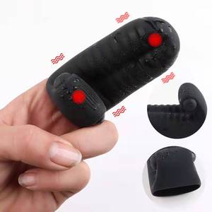 Finger Vibrator Penis Sleeve Condom G Spot Clitoris Stimulator Vagina Orgasm Clit Climax Massage <strong>Sex</strong> Products <strong>Sex</strong> Toys for Women