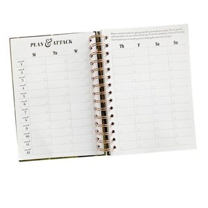 Kompakt A5 Fitness planlayıcısı dizüstü yaratıcı gündem not defteri profesyoneller için diyet egzersiz programı için şık tasarım - Product Image 1