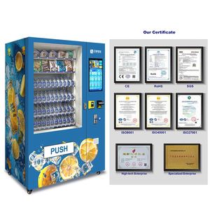 带硬币和账单的触摸屏自动售货机二维码无现金自动售货机 - Product Image 4