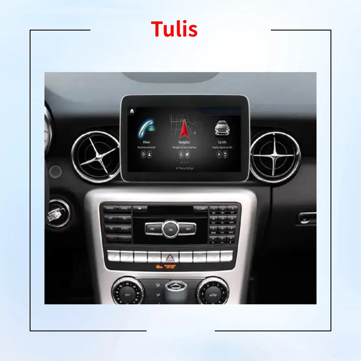 Radio de coche Tulis Android 13 para Mercedes Benz SLK R172 2011-2019 NTG4.5 NTG5.0 navegación GPS Carplay Wifi 4G sistema Multimedia