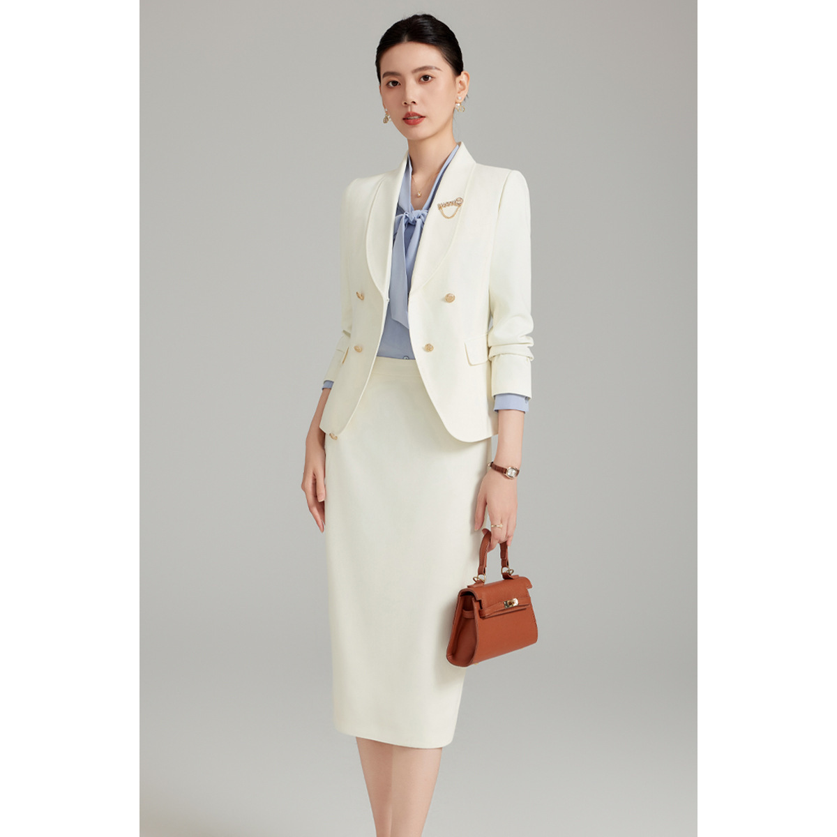 off-white suit