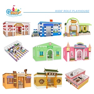 Trendy yüksek kalite güvence simülasyon cop shop yeni stil çok oyun aktivite evi taklit - Product Image 6