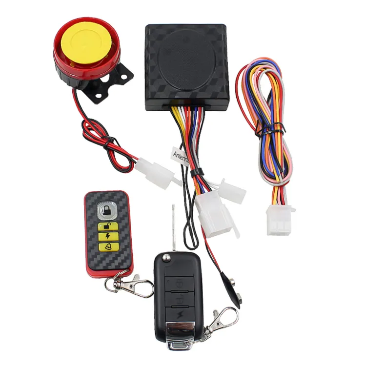 Sistema antirrobo de 12V para motocicleta, alarma de coche a control remoto, resistente al agua