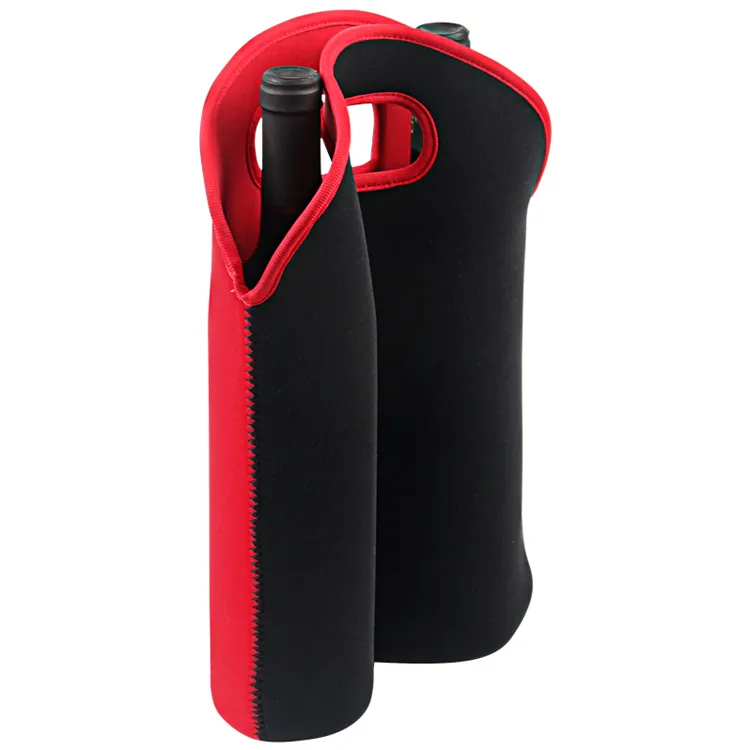 750ml Wine Tote Holders Insulated Neoprene Wine Bag Carriers with Thermal and Waterproof Features Wine Bottle Cooler