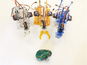 Gelsonlab HSTM-008 FAI DA TE 4DOF Smart Acrilico RC Robot Braccio Montato Braccio Kit Educativo per Arduino