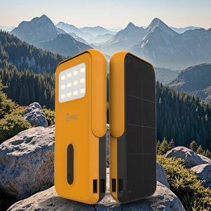 High-Efficient 10W Multi <strong>Device</strong> Quick Charger Dual <strong>Input</strong>&amp;<strong>Output</strong> Built in LED Light 1000mah Solar Power Bank with Cellphone Stand - Product Image 1