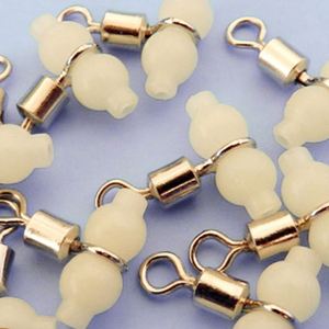 Sea Fishing Stainless Cross-line Fluorescent Beads with <strong>Swivel</strong> for Fishing Lure Hook Connector <strong>Swivel</strong>