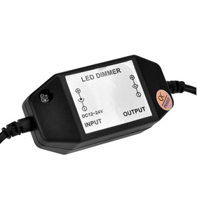 DC 12V-24V 2A светодиодные ленты Диммер Светодиодная лента диммер контроллер PWM встроенный диммер поворотный 5,5 мм x 2,1 мм DC для Светодиодная лента шнура - Product Image 4