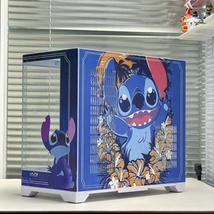 Punto su misura tema Cool case per Computer HD incisione UV vernice Spray Atx tre lati torri di vetro temperato con ventilatore - Product Image 2