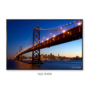 Led aydınlatma ile ahşap çatkı duvar sanat tuval resim dekorasyon için ışık kapalı modern özel tasarım sanat için tuval üzerine baskı - Product Image 4