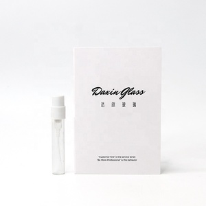 Custom Paper Card <strong>White</strong> Perfume Tester Bottle 1ml 1.5ml 2ml 3ml 5ml Refillable Perfume Atomizer with <strong>Box</strong> - Product Image 3