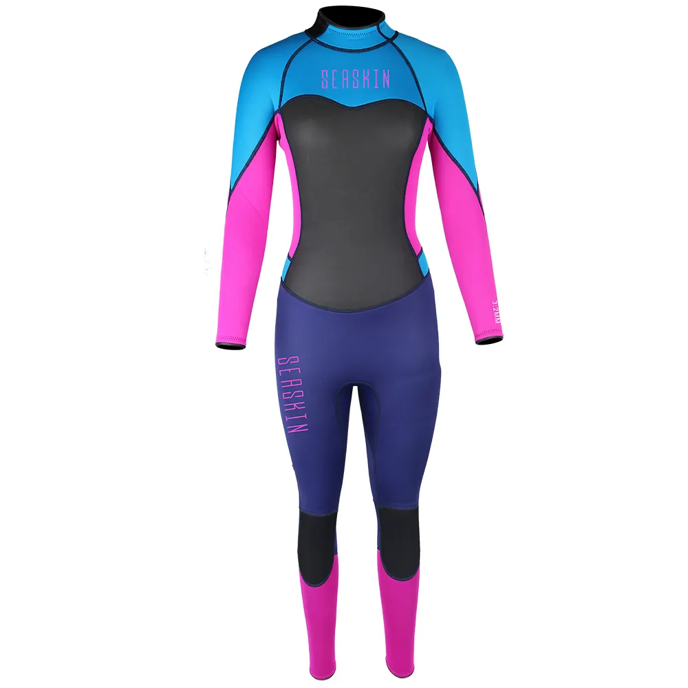 Seaskin Damen Back Zip 3/2 Neopren Windsurf Neopren anzug