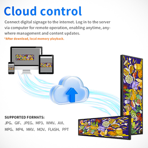 23.1 29 35 37 43 48 inch Màn hình rộng LCD Kệ Dải kỹ thuật số cạnh thanh Màn hình Màn hình kéo dài hiển thị kéo dài kệ hiển thị - Product Image 4