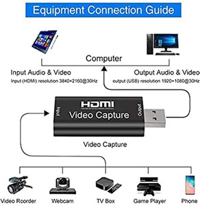高清采集卡4K HDMI直通USB2.0 1080P游戏音视频录音板适用于PS4 OBS优文库 - Product Image 6