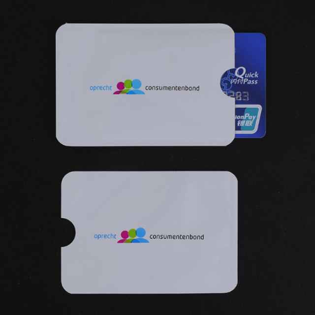 Manchon de carte fond blanc commerce extérieur