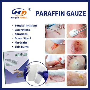 Сертифицированная 0.5% Хлоргексидин ацетат Стерильная парафиновая марлевая вазелиновая повязка 10*10 см для ожоговых язв и хирургических ран - Product Image 3