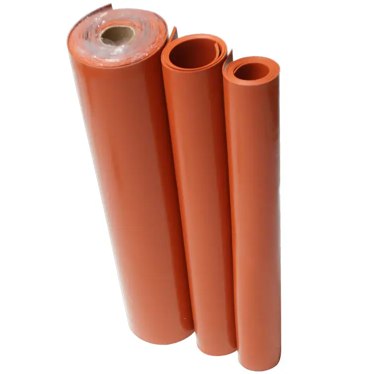 De Madera de contrachapado de membrana de vidrio de silicona de Color rojo membrana de goma de la hoja para prensa de vacío bolsa de 0,4mm 0,5mm 2mm 3mm 4mm de espesor