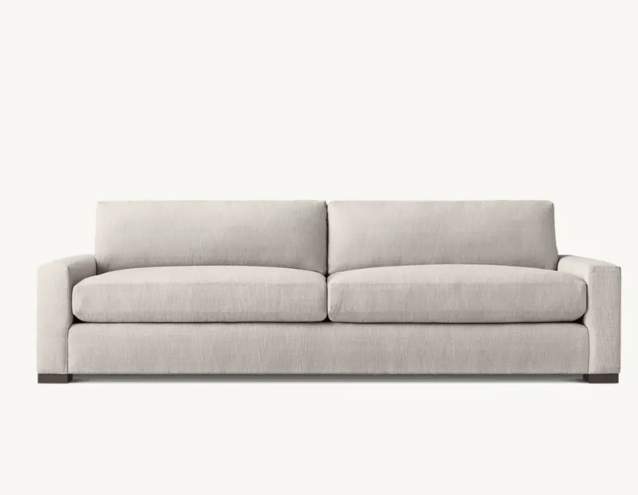 Venta caliente estilo europeo de lujo muebles de interior Cojín de doble capa sofá de doble asiento