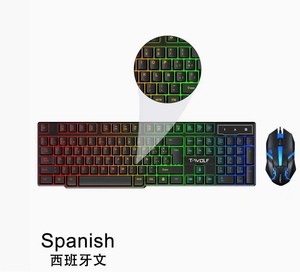 104-<strong>Key</strong> Multilingual Gaming Mechanical <strong>Keyboard</strong> (Russian/Spanish/Arabic) -RGB Backlit, Silent Wired Design &amp; Ergonomic Pro Gamer - Product Image 4