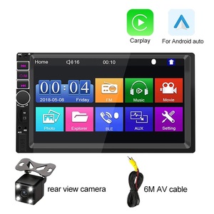 7 pollici 2 Din autoradio TFT Touch Screen supporto BT FM TF AUX Input Video Music lettore MP5 Carplay per Android Auto e Apple - Product Image 2