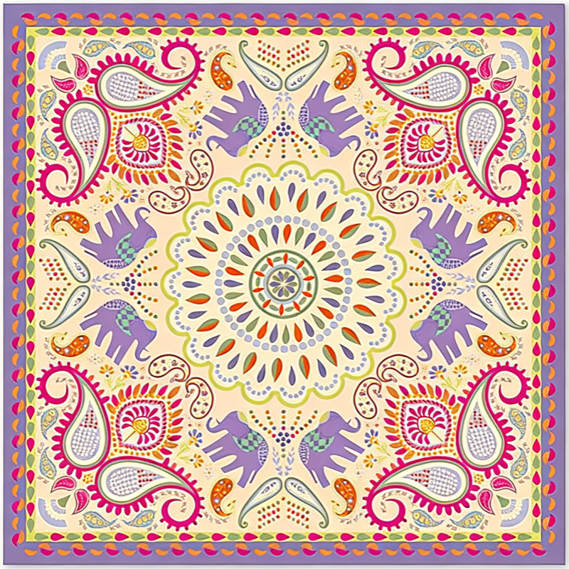 Beige Multicolor Paisley