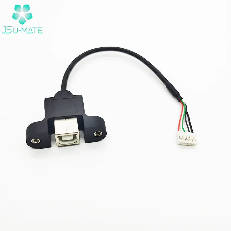 Benutzer definierte Druckertafel montage USB B auf 5-poliges Gehäuse Verriegelung kabel USB 2.0 Typ B Buchse Schraub verschluss Stromkabel USB Typ B Kabel
