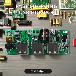 Mini 2.0 yerleştirme istasyonu 3 USB bağlantı noktaları 24V harici güç kaynağı otomasyon cihazları USB Hub kurulu PCB PCBA için çoklu adaptör - Product Image 2