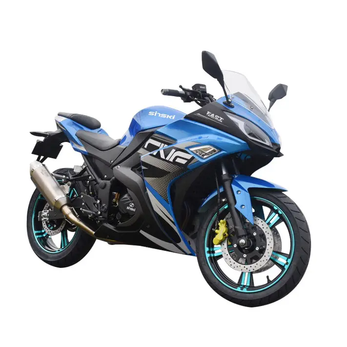 Motocicleta gasolina de alta velocidade, motocicleta clássica de corrida de gás 200cc 400cc para venda