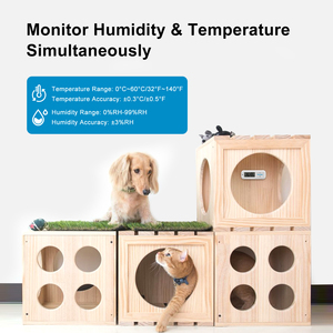 Xách Tay <span class=keywords><strong>Mini</strong></span> LCD Nhỏ Kỹ Thuật Số Ẩm Kế Nhiệt Kế Với Dây Temperatrure Độ Ẩm Cảm Biến - Product Image 6