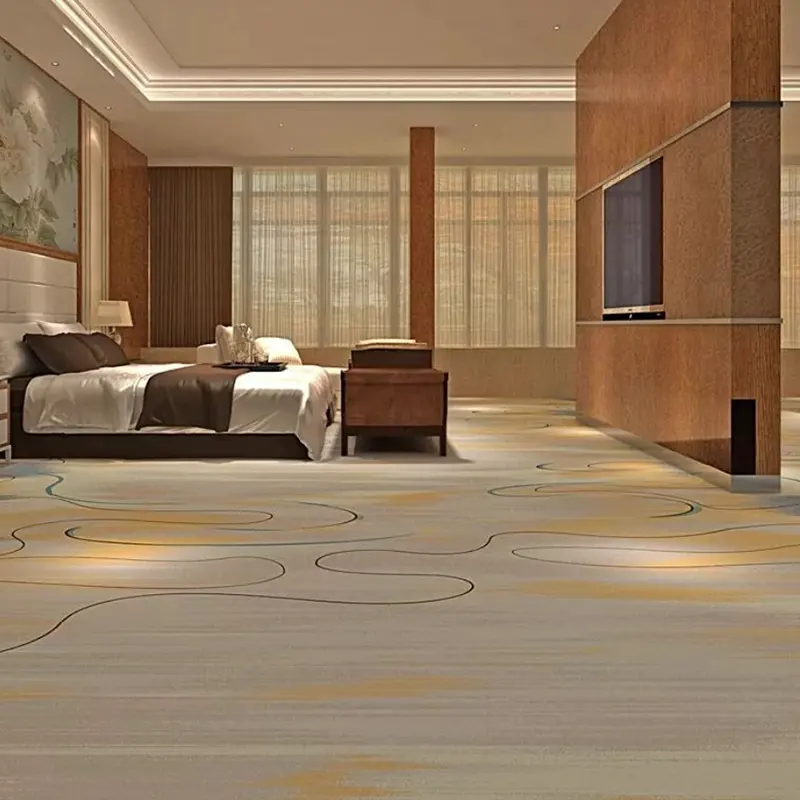 Direktversand ab Werk kundenspezifischer Nylon-High-Definition-Hotelteppich hochwertiger Axminster-Teppich