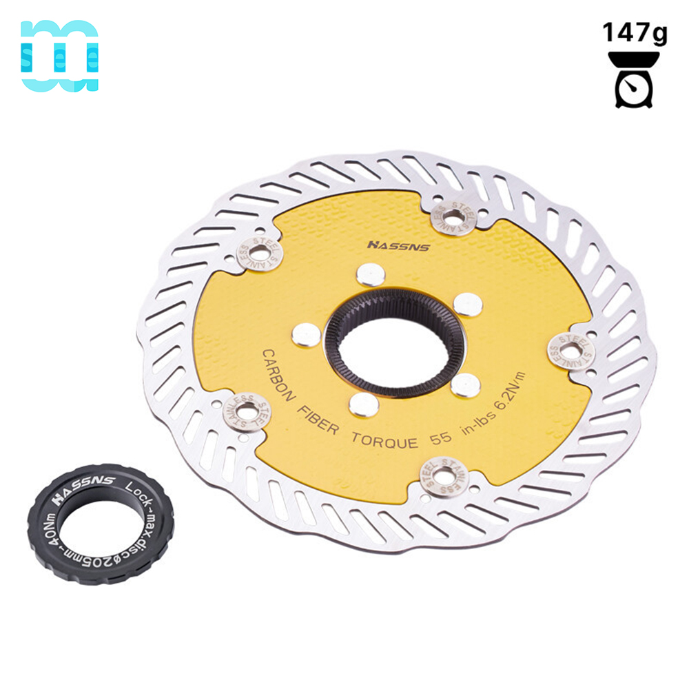 Serrure centrale carbone jaune 160mm 147g