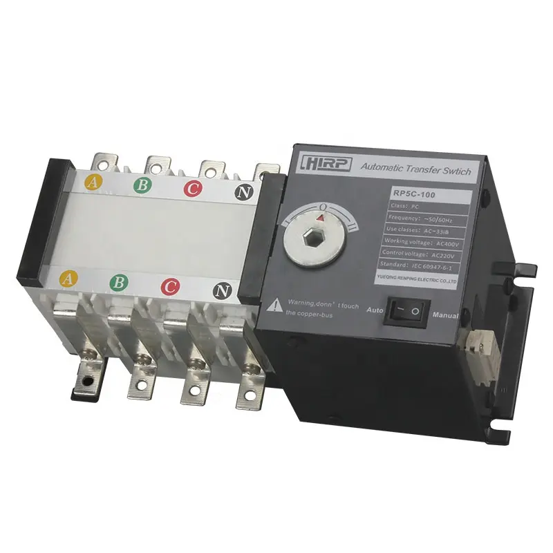 RP5C-100 100 Ampères Fase 3 Chave De Transferência Automática ATS 220V