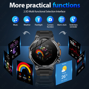 LIGE BWAK82 Wireless Call Flashlight Men Fitness Tracker 800mAh Smart Watch Long Battery Life Ai Voice Assistant Android IOS - Product Image 4