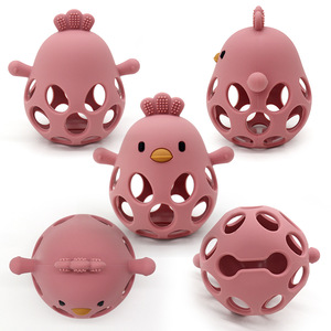 Nhà Máy Bán buôn mềm Silicone cấp thực phẩm bé cảm giác <span class=keywords><strong>Teether</strong></span> bpa-miễn phí trẻ sơ sinh kẹo cao su massage trái cây đồ chơi trẻ sơ sinh mọc răng đồ chơi - Product Image 1