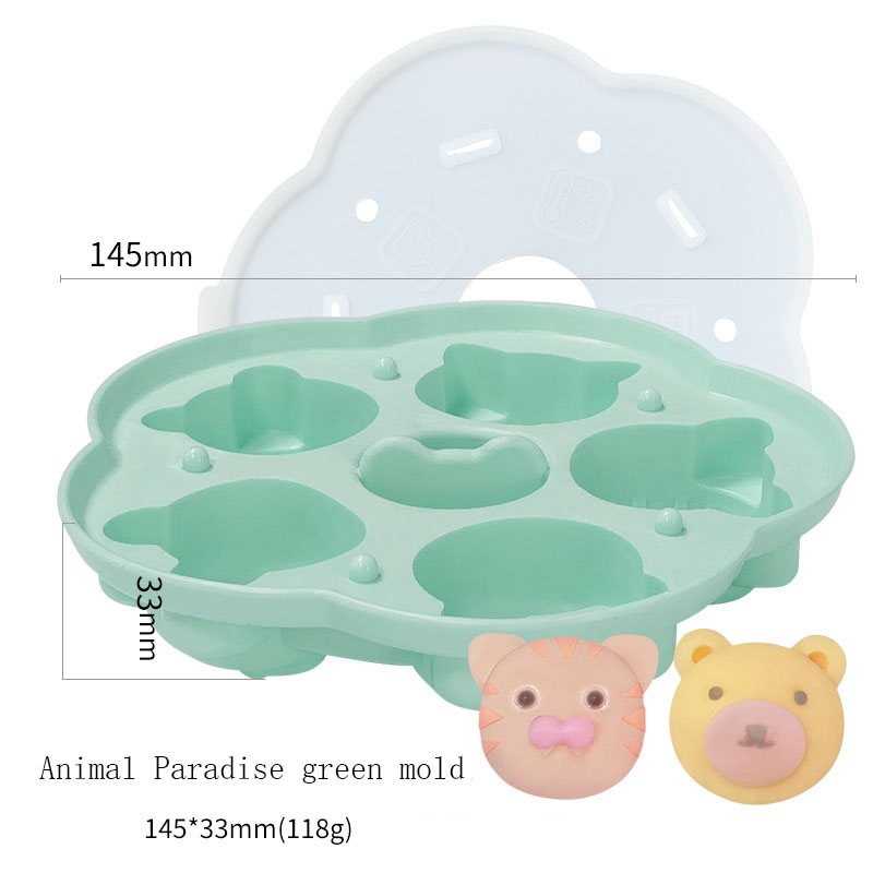 D5066-7 Animal Paradise moule vert