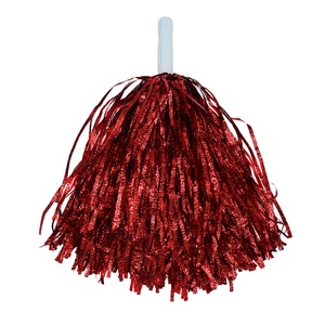 Yeni kırmızı amigo metalik kabartma kabarık Cheer Pom Poms tezahürat kadro ekibi ruhları ponponlar - Product Image 4