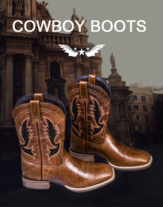 מגפיים מעור בוקרים קוהידה מגפי המדבר הבוהן מרובעות וינטג 'סגנון מערבי העליון העליון נעלי קרסול גברים נעליים גברים - Product Image 6