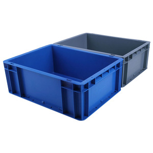 Contenedor de plástico apilable de gran capacidad tipo caja sólida para la venta u organización del hogar - Product Image 1