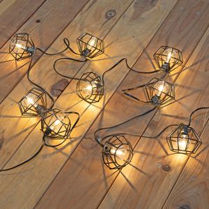 Per UL E12 G40 120V LED o luce a incandescenza 11FT 10LT 12*12*12 "con lampada a gabbia mantello palazzo per esterno 20AWG XTW filo