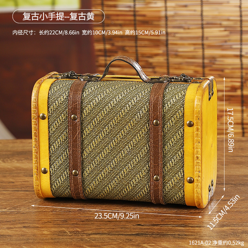 1621A-02 Mini sac à main rétro - Jaune rétro