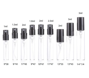 Botol sampel parfum kaca semprot Mini, 1ml <span class=keywords><strong>1.5ml</strong></span> 1.8ml 2ml 2.5ml 3ml 5ml botol sampel untuk kosmetik perawatan kulit - Product Image 2