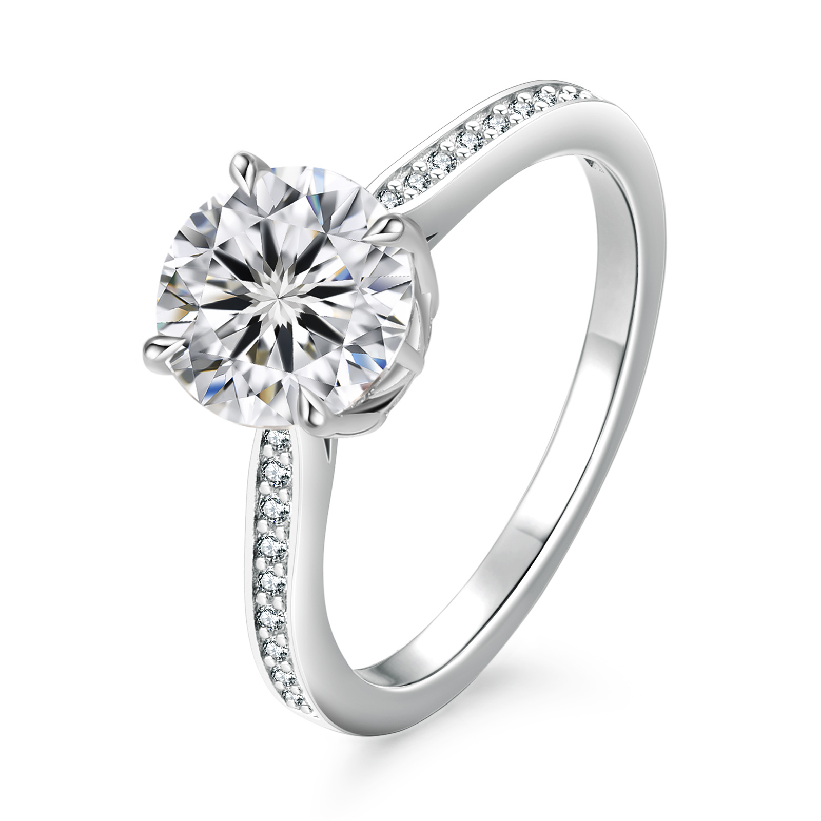 18K Solid Gold 2.0ct -0182