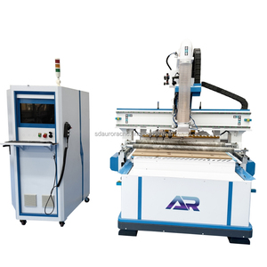 Multifunktion aler 1300x2500mm 1500x3000mm automatischer Werkzeug wechsel 12 Werkzeuge 9kW Spindel-ATC-CNC-Fräser mit Press rollen für Möbel - Product Image 1