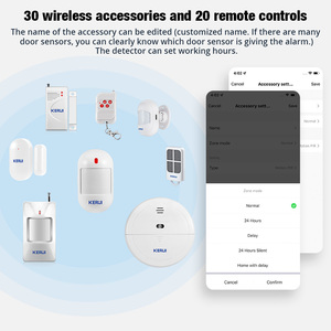 KERUI W580 Tuya WiFi Sound Light Alarms Remote <strong>Control</strong> with PIR Motion Sensor Door Window Sensor Home Security Alarm <strong>Systems</strong> - Product Image 6