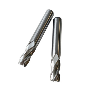 高速钢硬质合金直柄立铣刀4槽高速钢铣刀数控金属铣刀 - Product Image 5