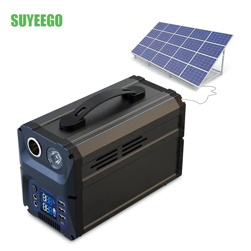 Suyeego gerador solar portátil, gerador solar, 300w, onda senoidal pura, carregamento ac, estação de energia portátil